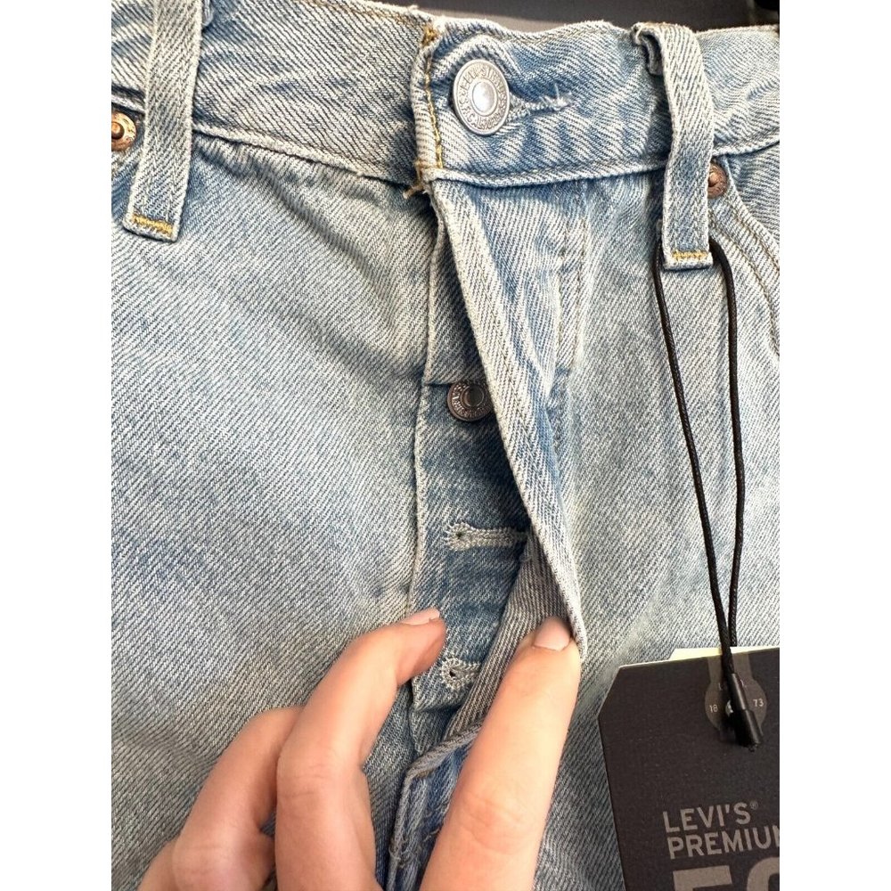 Levi's 501 Original High Rise Button Fly Denim Jean Shorts Women's Size … - Picture 6 of 11